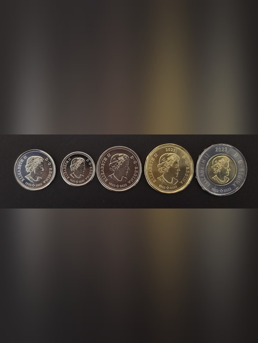2023 Queen Elizabeth Collector's Edition 5 Coin Set from Special Wrap Rolls